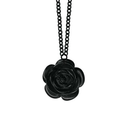 black rose necklace - Google Search