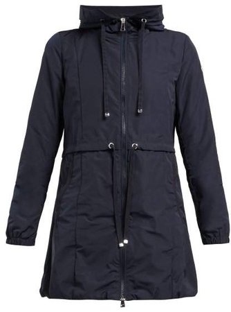 Topaz Hooded Raincoat - Womens - Navy