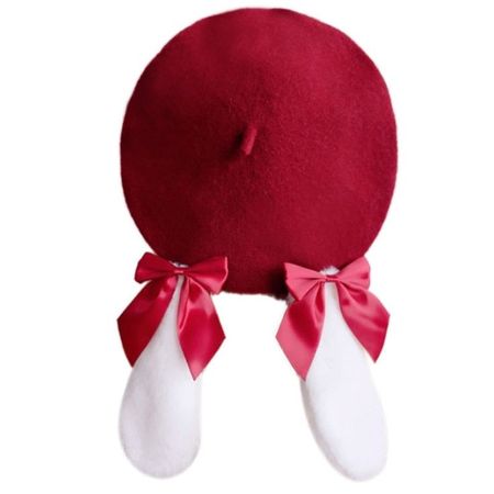 red bunny beret