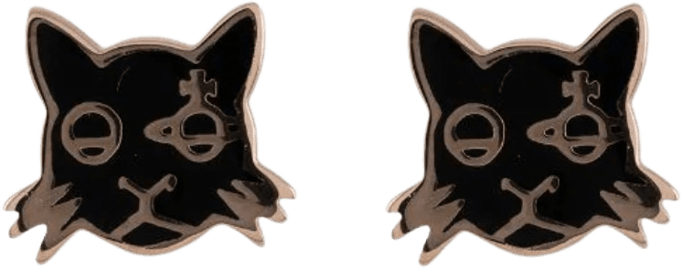 Vivienne Westwood Kat Orb-Cat Earrings