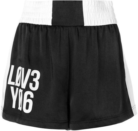 Love You Encrypted Love Notes printed shorts