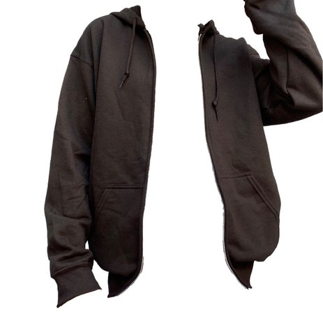 brown zip up hoodie