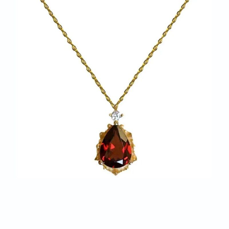 Red gold necklace