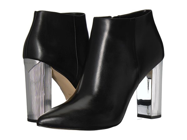 MICHAEL Michael Kors - Paloma Bootie (Black Smooth Calf) Women's Dress Zip Boots