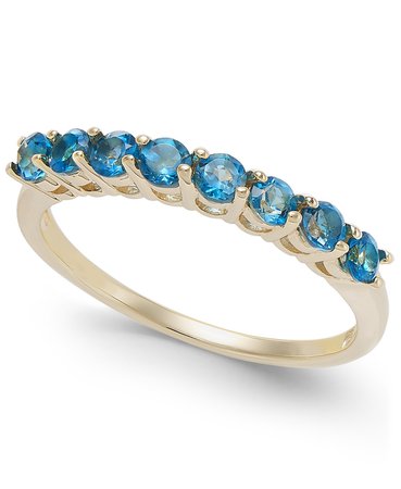 Macy's London Blue Topaz 14k Gold Ring