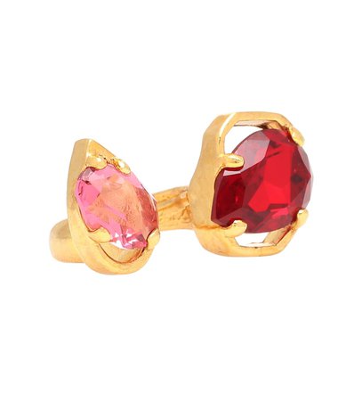 Oscar de la Renta Crystal-Embellished Ring