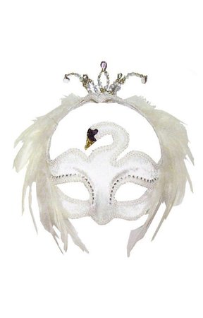 White Swan Masquerade Mask | Swan Lake