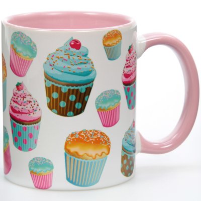 Cupcakes Vintage Ceramic Mug | Cafe Coffee Mugs | RetroPlanet.com