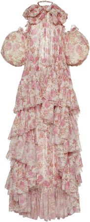 Giambattista Valli Floral Printed Asymmetric Dress Size: 40
