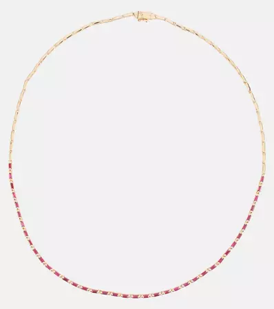 18 Kt Rose Gold Necklace With Rubies in Red - Suzanne Kalan | Mytheresa