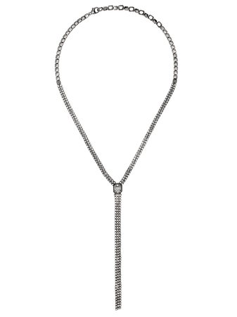 AS29 18kt Black Gold White Diamond Venus Illusion Long Necklace - Farfetch