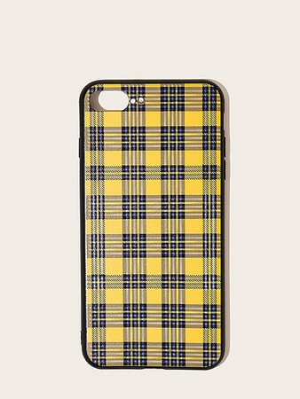 Plaid Pattern iPhone Case | ROMWE