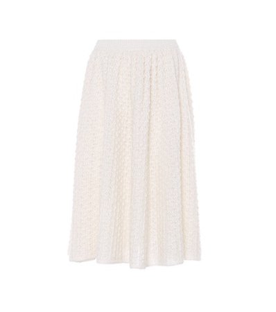 Mohair and silk skirt