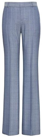 Logan Trouser-Fit Windowpane Tweed Pant