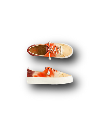 sneakers beige purple orange shoes