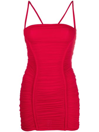 Shop Dsquared2 ruched fitted minidress with Express Delivery - FARFETCH