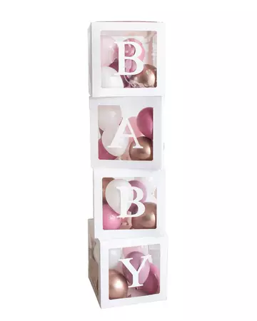 "Oh Baby Girl!" Baby Shower Balloon Box Kit – The Pop-Up Party Co.
