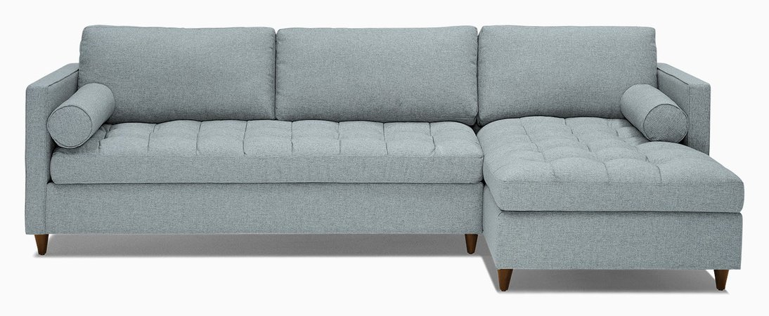 blue grey sofa couch