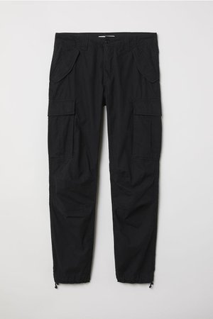 Cargo trousers - Black - Men | H&M GB