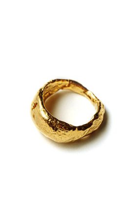 The Hidden Grotto 24k Gold-Plated Ring By Pamela Card | Moda Operandi
