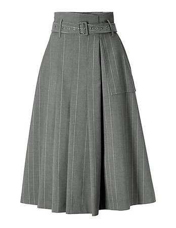 Skirt, grey melange, grey | MADELEINE Fashion
