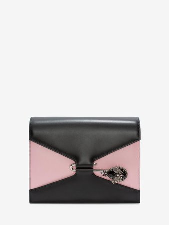 Women's BLACK/BLUSH PINK Pin Bag | Alexander McQueen