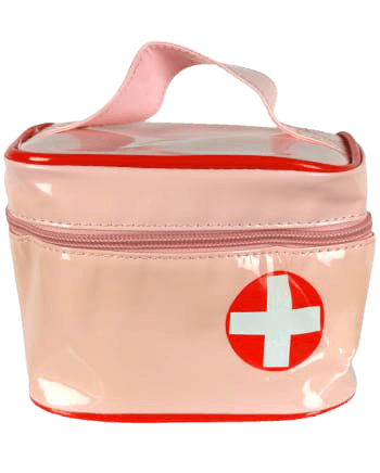 Nurse Bag Costume Accessories | Horror-Shop.com | Bag Nurse Pink & Red