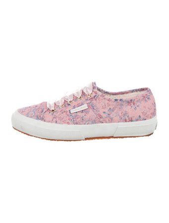 LoveShackFancy Floral Print Sneakers - Shoes - WLOSH30235 | The RealReal