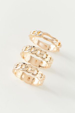 Penny Chain Ring Set | Urban Outfitters