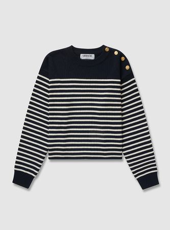 blue striped sweater gold buttons – Vyhľadávanie Google
