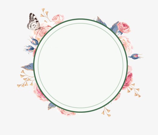 Fresh And Beautiful Wreath Borders, Floral Border, Wreath Borders, Peony Lace Frame PNG Image and Clipart for Free Download