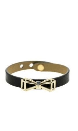 black bow bracelet