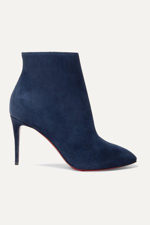 Navy Eloise 85 suede ankle boots | Christian Louboutin | NET-A-PORTER