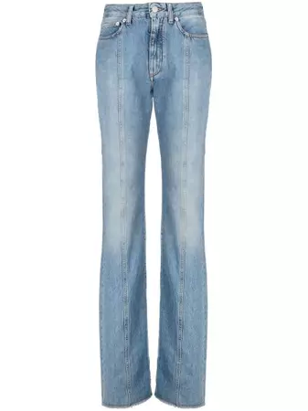 Alessandra Rich high-waist Flared Denim Jeans - Farfetch
