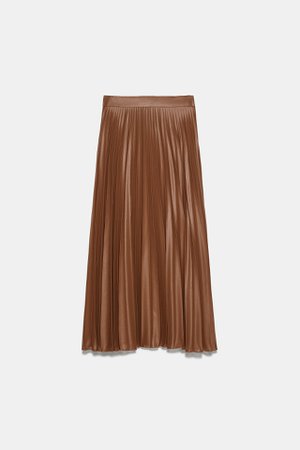 PLEATED BUTTONED SKIRT | ZARA India