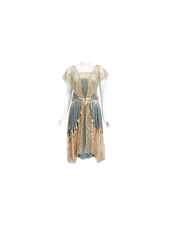 1920s vintage floral dress