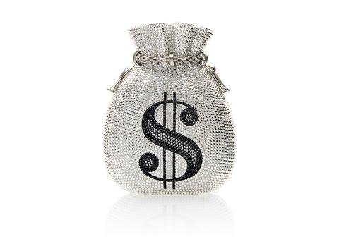 Pouch Money Bags Silver - Judith Leiber