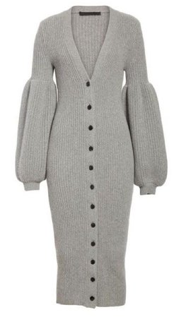 grey knit dress