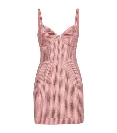 Womens Area Nyc pink Crystal-Embellished Mini Dress | Harrods # {CountryCode}