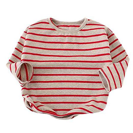Amazon.com: Raptop Baby Girls Boys Long Sleeve Stripe Tops T-Shirt Loose Blouse Sweater Outwear Outfits Clothes: Clothing