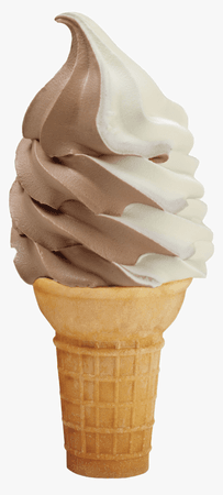 #icecream #ice #cream #swirl #chocolate #and #vanilla, HD Png Download , Transparent Png Image - PNGitem