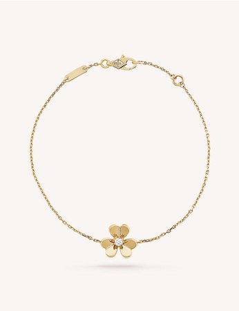VAN CLEEF & ARPELS - Frivole yellow-gold and diamond bracelet | Selfridges.com