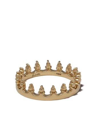 Annoushka 18kt Yellow Gold Crown Ring - Farfetch