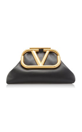 Valentino Garavani Supervee Leather Clutch By Valentino | Moda Operandi