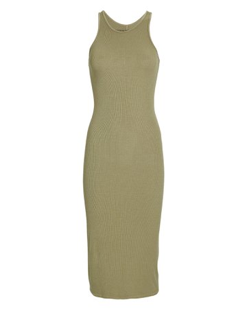 Enza Costa Rib Knit Tank Midi Dress | INTERMIX®