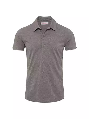 Shop Orlebar Brown Sebastian Cotton-Silk Polo Shirt | Saks Fifth Avenue