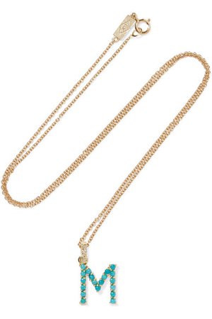Jennifer Meyer | Letter 18-karat gold diamond necklace | NET-A-PORTER.COM