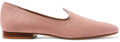 Le Monde Beryl - Venetian Linen Loafers - Pink