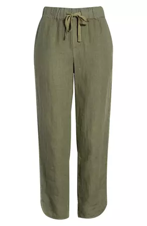 Caslon® Track Style Linen Pants | Nordstrom