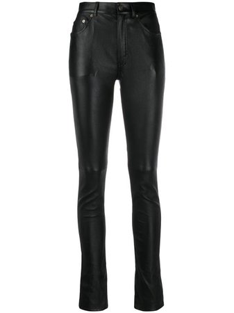 Saint Laurent skinny-fit leather trousers